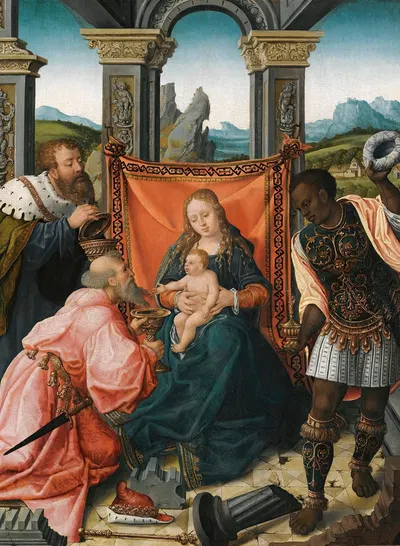 The Adoration Of The Magi by Workshop of Bernard van Orley — digital art print download