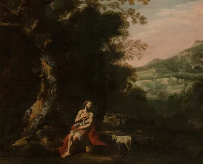 St. John the Baptist in the wilderness by Antonio De Bellis — digital art print download