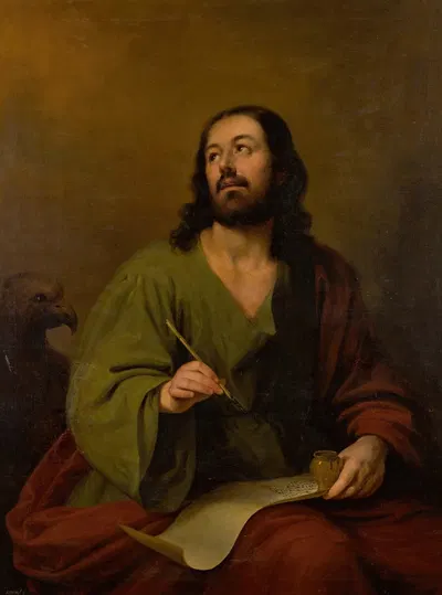 Saint John Evangelist by Antonio María Esquivel, 1849 — digital art print download