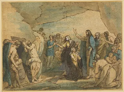 The Raising of Lazarus by Benjamin West, 1780 — digital art print download