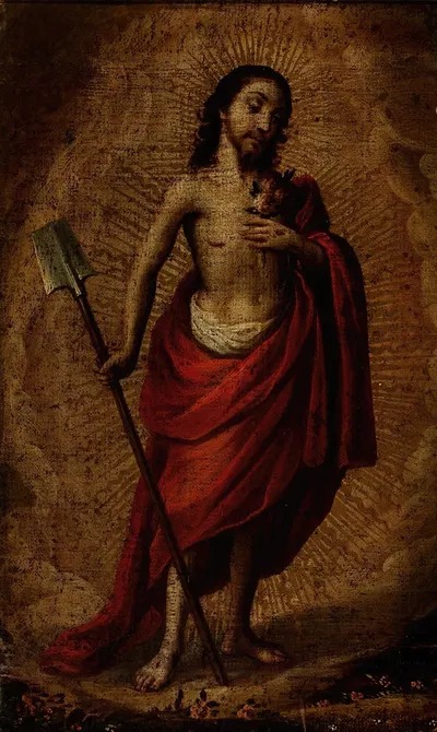 Portrait of Christ by Cristóbal De Villalpando, 1690 — digital art print download