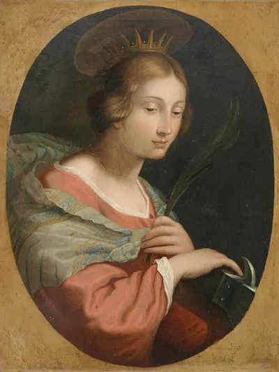 Saint Catherine of Alexandria by Флорентийская школа — digital art print download