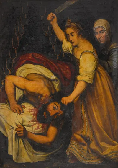 Judith and Holofernes by Последователь Караваджо — digital art print download