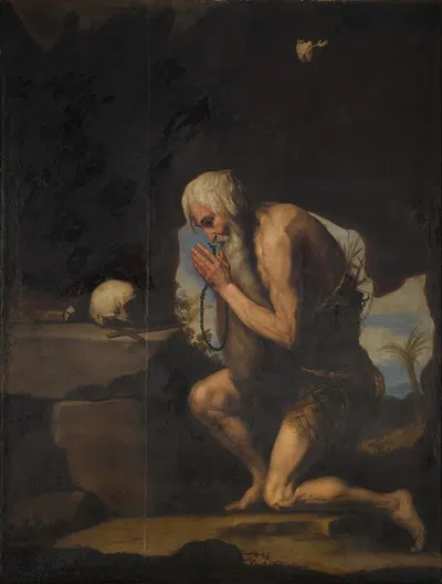 Saint Paul the Hermit by Последователь Хосепа де Риберы — digital art print download