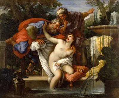 Susannah and the Elders by Giuseppe Bartolomeo Chiari — digital art print download
