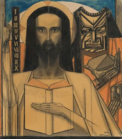 Étude pour 'Christus in de woestijn' by Ян Тoorоп, 1923 — digital art print download