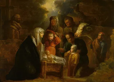 The Adoration of the Shepherds by Ян ван дер Венне — digital art print download