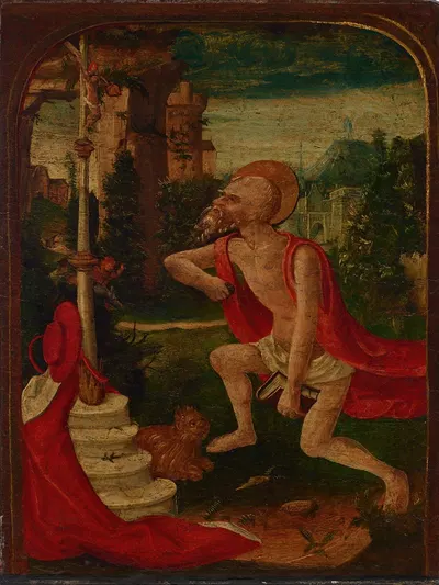 The Penitent Saint Jerome by Netherlandish School — digital art print download