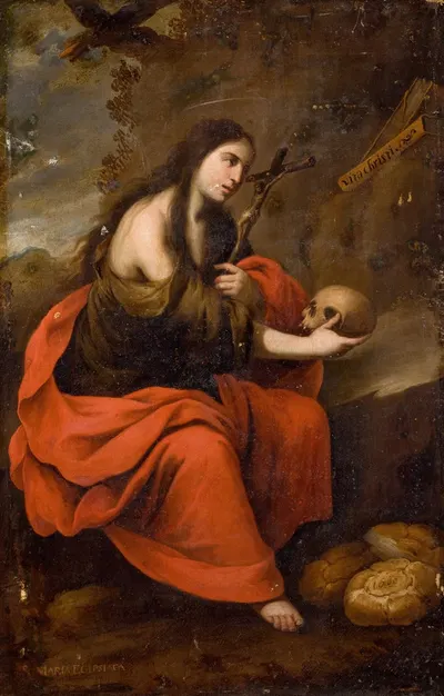 Saint Mary of Egypt (S. Maria Egipsiaca) by Испанская школа — digital art print download