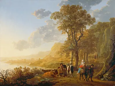 The Flight into Egypt by Аельберт Кёйп — digital art print download