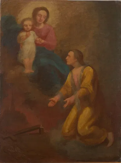 St Jan Kanty before Our Lady by Aleksander Kotsis, 1865 — digital art print download