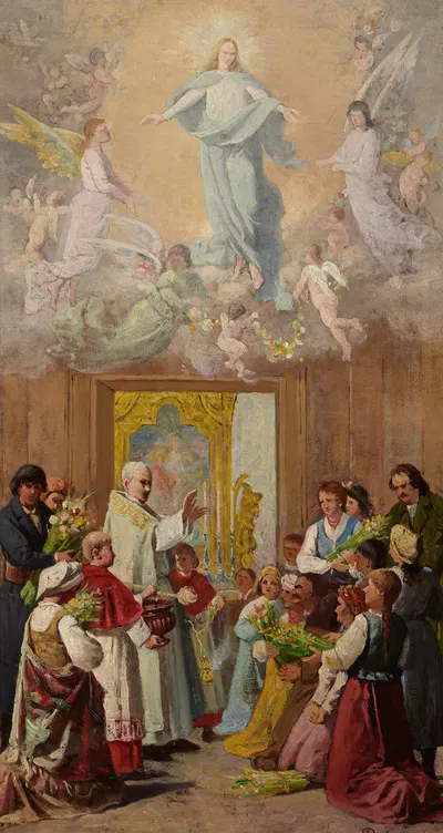 Feast of Our Lady of Herbs by Антоний Граматыка, 1890 — digital art print download