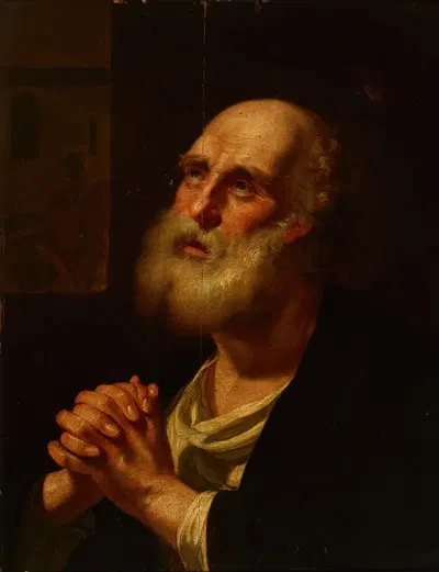 Saint Peter by Balthasar Denner, 1742 — digital art print download