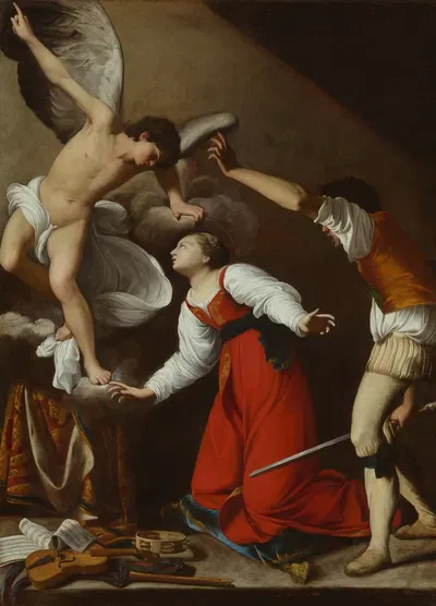The Martyrdom of St. Cecilia by Carlo Saraceni — digital art print download