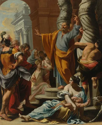 The Predication of Saint Peter by Charles Poerson, 1642 — digital art print download
