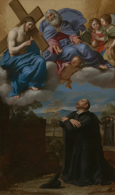 Saint Ignatius of Loyola's Vision of Christ and God the Father at La Storta by Доменичино — digital art print download