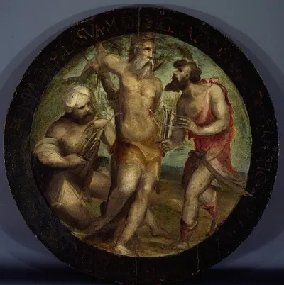 Saint Ignatius of Antioch Disemboweled by Trajan’s Torturers by Domenico Beccafumi — digital art print download