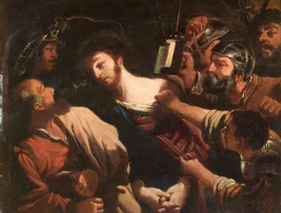 The Betrayal of Christ by Follower of Guercino — digital art print download