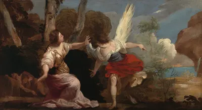 Hagar and the Angel by Francesco Maffei — digital art print download