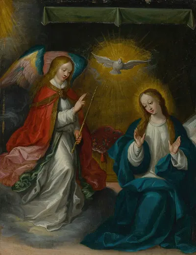 The Annunciation by Франс Франкен Младший, c. 1620 — digital art print download