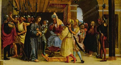 Christ Before the Sanhedrin by Gandolfino da Roreto — digital art print download