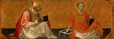 A Bishop Saint and Saint Lawrence by Gherardo Starnina — digital art print download
