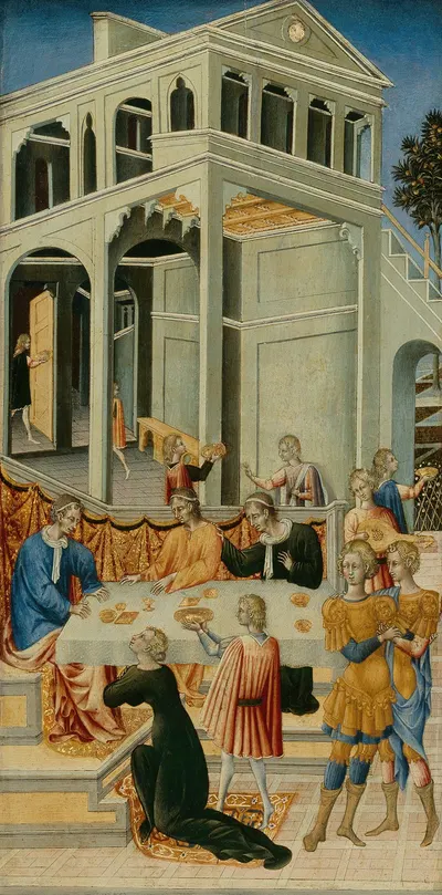 Salome Asking Herod for the Head of Saint John the Baptist by Giovanni di Paolo — digital art print download
