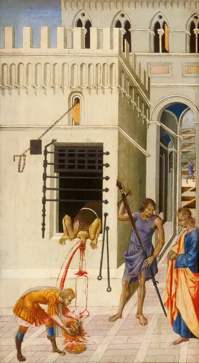 The Beheading of Saint John the Baptist by Giovanni di Paolo — digital art print download