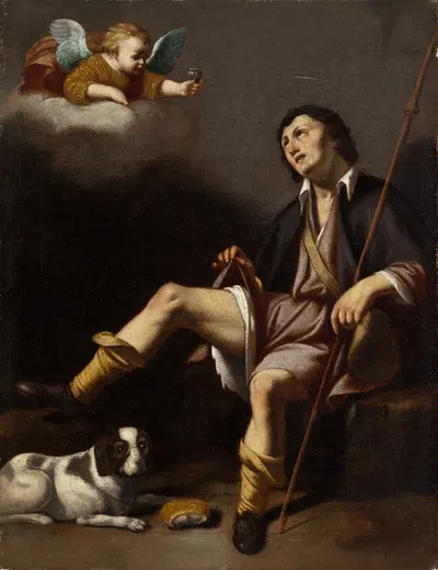Saint Roch and the Angel by Guy François — digital art print download