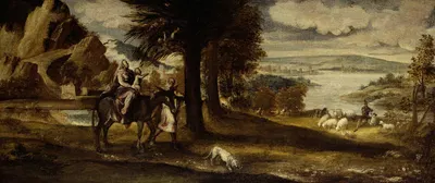 The Flight into Egypt by Italian School — digital art print download