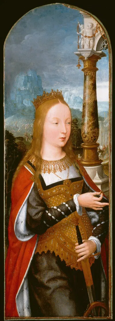 Saint Catherine by Jean Bellegambe, c. 1520 — digital art print download