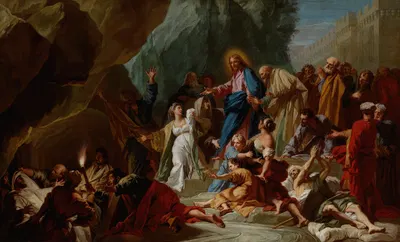 The Raising of Lazarus by Жан Жувенет — digital art print download