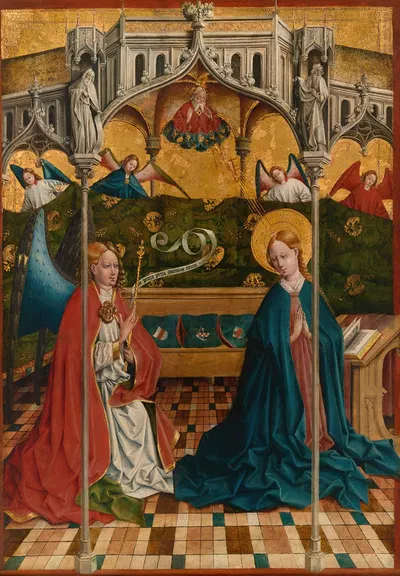 The Annunciation by Johann Koerbecke, 1457 — digital art print download