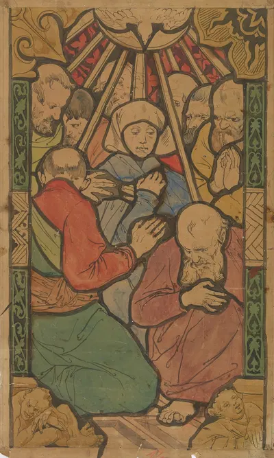 Pentecost by Józef Mehoffer, 1891 — digital art print download