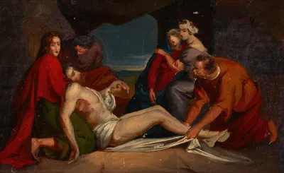 The Entombment by Юзеф Симмлер, 1840-1854 — digital art print download