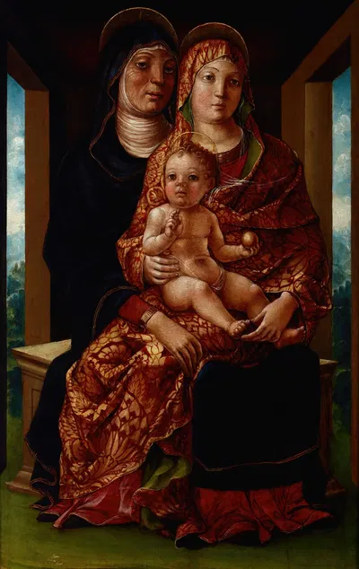 Madonna and Child with Saint Anne by Либерале да Верона, 1465-1515 — digital art print download