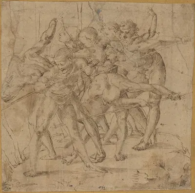 Battle Scene by Girolamo Genga — digital art print download