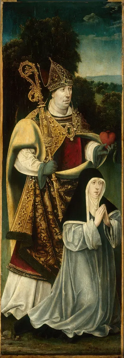 Saint Augustine and an Augustinian Canoness by Нидерландская школа — digital art print download