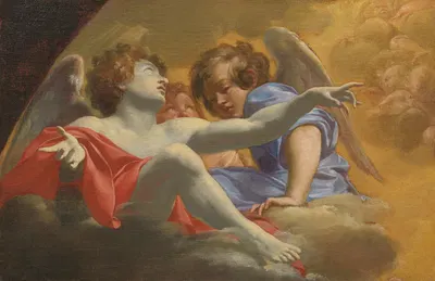 Model for Altarpiece in St. Peter's by Симон Вуэ, 1625 — digital art print download