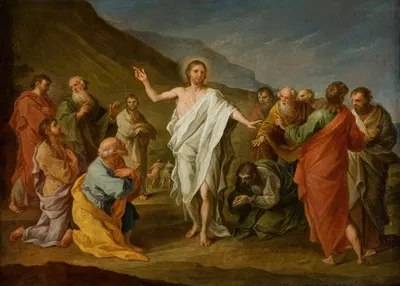 Christ Appearing to the Apostles after the Resurrection by Сымон Чехович, 1758 — digital art print download