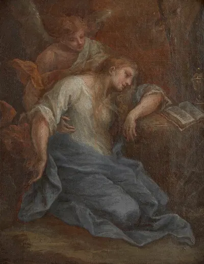 Saint Mary Magdalene in Ecstasy by Сымон Чехович, 1750 — digital art print download