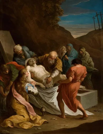 The Entombment by Сымон Чехович, 1747 — digital art print download