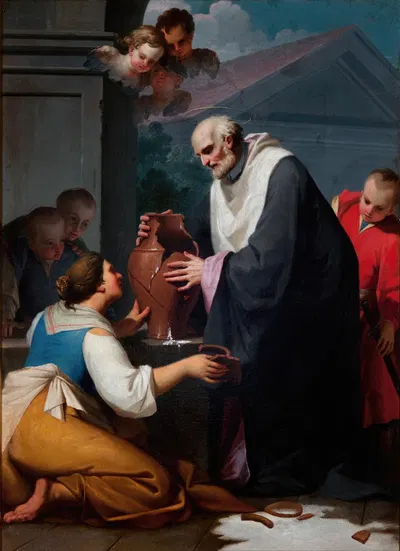 Miracle of St Jan Kanty by Тадеуш Кунце-Конич, 1767 — digital art print download