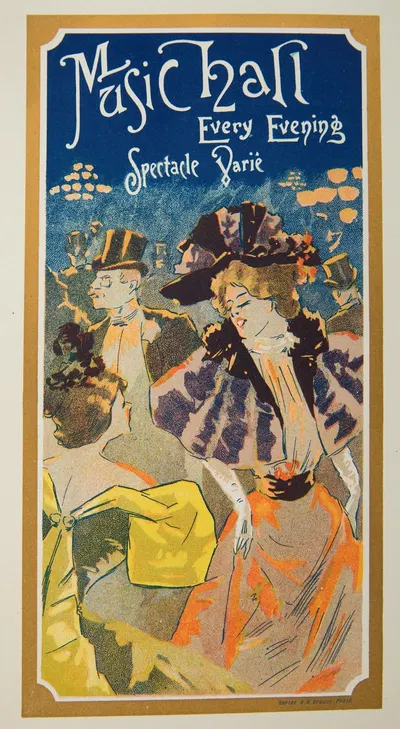 Music hall, Every Evening by Фердинанд Мисти-Мифльез, 1897 — digital art print download