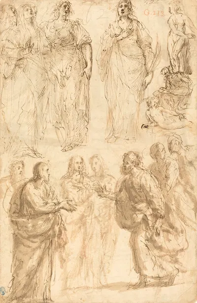 Scenes from the Life of Saint Peter by Giulio Cesare Procaccini — digital art print download