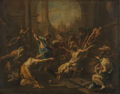 The Raising of Lazarus by Алессандро Маньяско, 1715 - 1740 — digital art print download