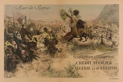 Pour la Patrie. Souscrivez à l'Emprunt. Crédit foncier d'Algérie et de Tunisie by Жорж Жюль Виктор Клерен, 1918 — digital…