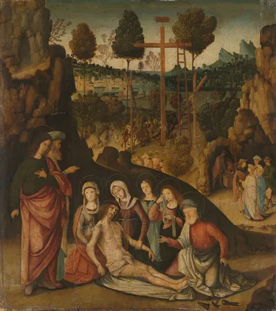 Lamentation of Christ by Bernardino di Bosio Zaganelli, 1470 - 1520 — digital art print download