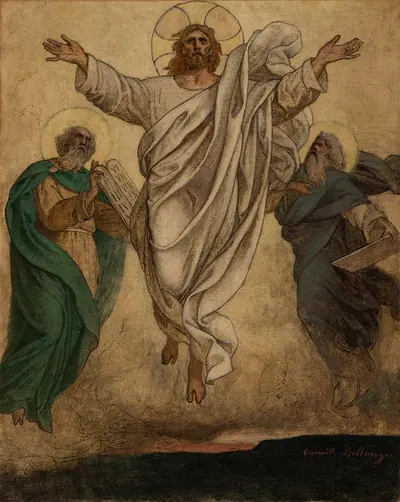 La Transfiguration; La Résurrection du Christ by Камиль Феликс Белланже, 1874 — digital art print download