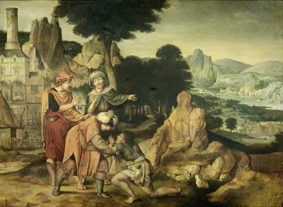 Parable of the Prodigal Son by Корнелис Масейс, 1538 — digital art print download